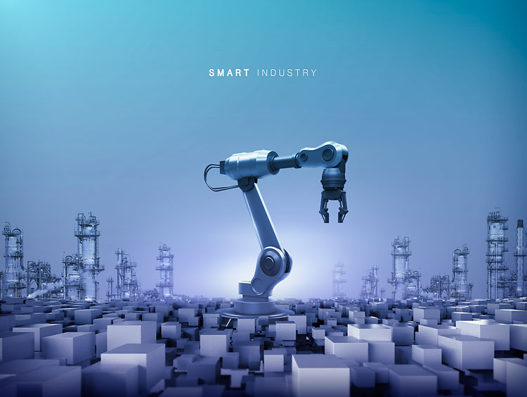 智造未來(lái) 工業(yè)4.0時(shí)代下的自動(dòng)化科技海報(bào)設(shè)計(jì)